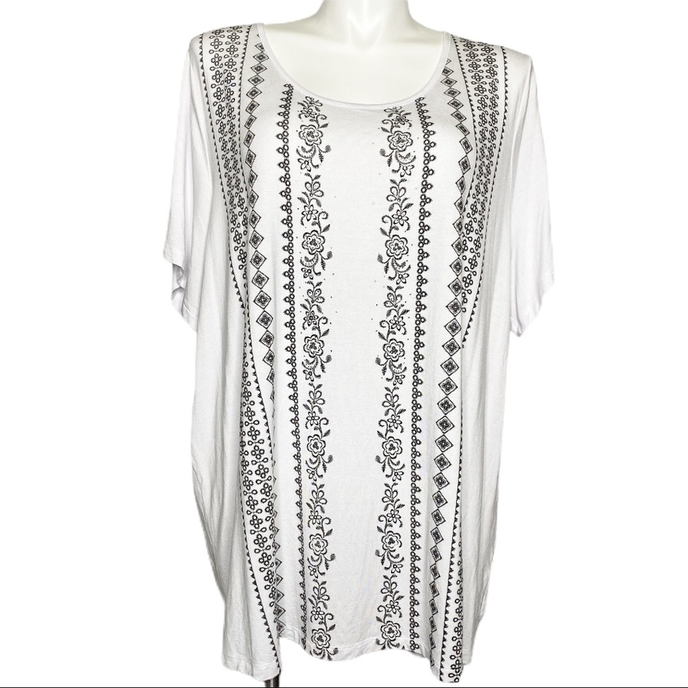 Catherines White Top 2X